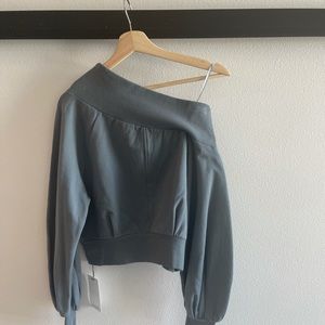 Snidel Off Shoulder Puff Sweatshirt (One Size)